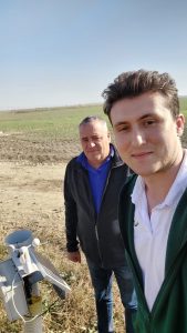 Pictured is Ionel Nedelc of Sopema farm and Mihai Huciu, Technical Coordinator of the Romanian Maize Growers Association