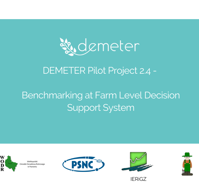 Benchmarking at Farm Level Decision Support System- Pilot Project