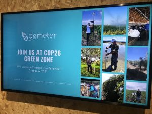 DEMETER at Green Zone of COP26