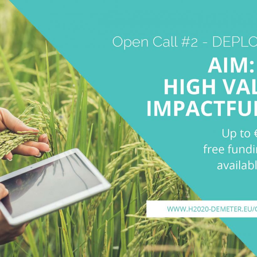 DEMETER launches 2nd Open Call for innovative solutions