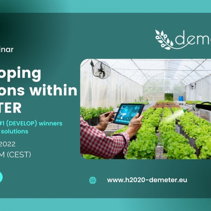 Developing solutions within DEMETER – new webinar