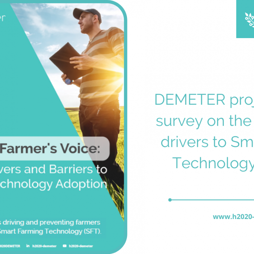 DEMETER survey on the barriers and drivers to Smart Farming Technology adoption
