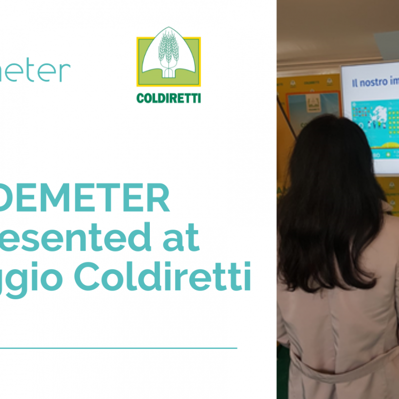 DEMETER presented at Villaggio Coldiretti