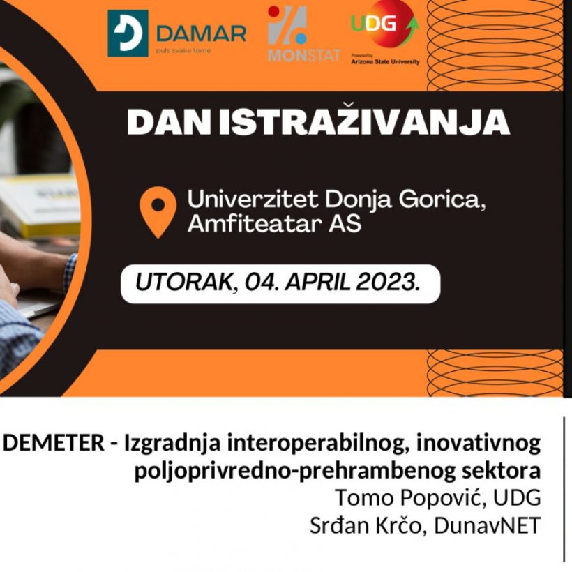 DEMETER presented at Research Day event in Podgorica, Montenegro